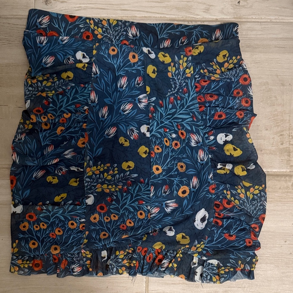 Free people miniskirt Floral Patterned Skirt